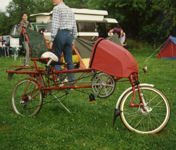 vollgefedert mit geschobener Schwinge